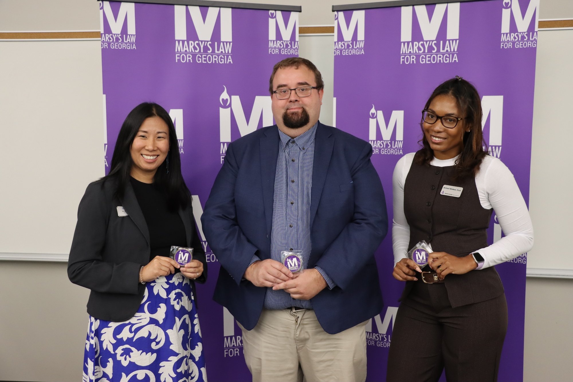 Dr. Mai Naito Mills (UWG), Dr. Brittani McNeal (MGSU), Dr. Anthony Fleming (UWG)